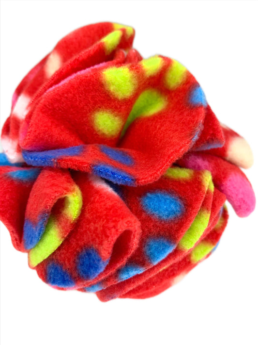 Small Snuffle Ball - Multicoloured Paws - CanineCraftsUK