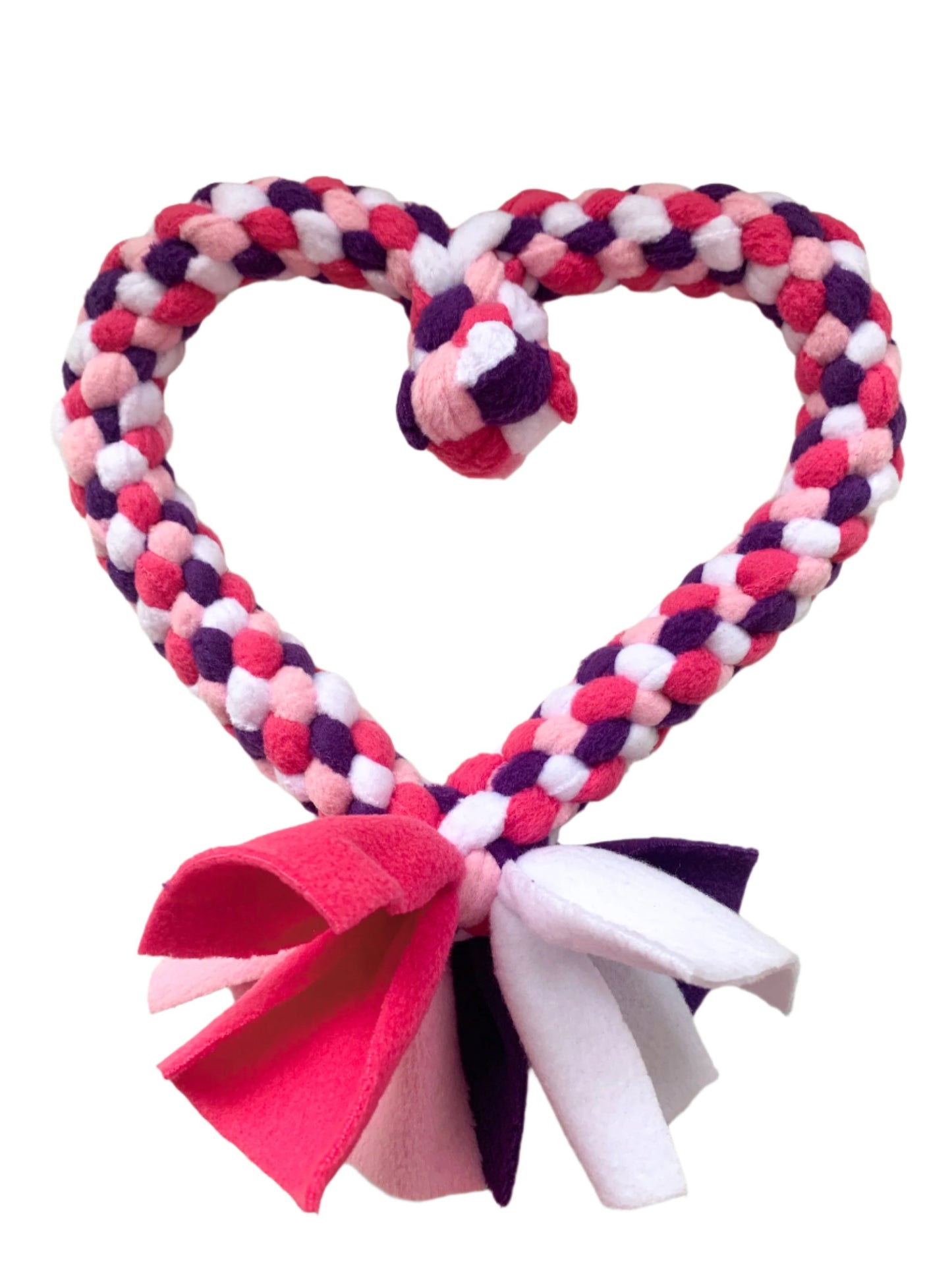 Medium Love Heart Tug Toy - CanineCraftsUK