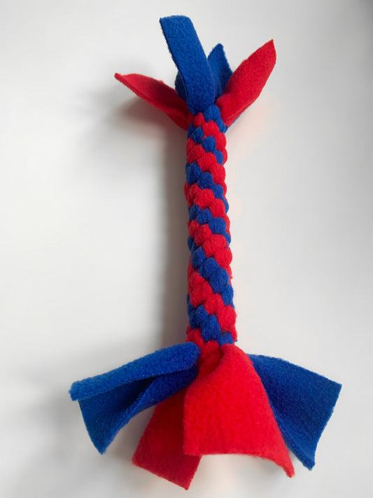 Small Spiral Toy - Red and Blue - CanineCraftsUK