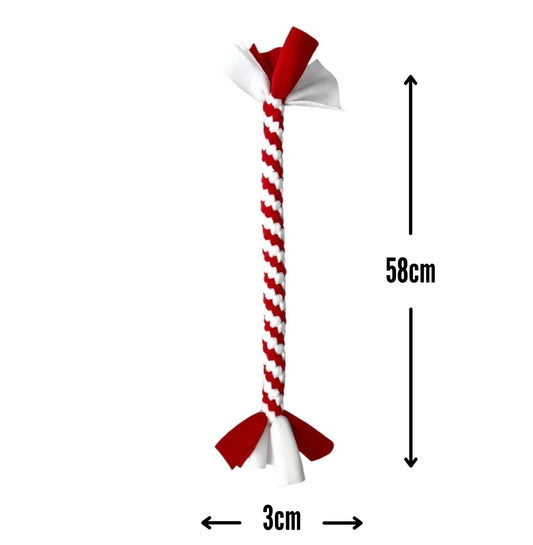 XL Spiral Tug - Red and White