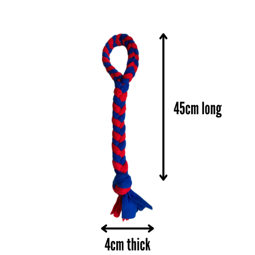 Plaited Loop Tug Toy - CanineCraftsUK