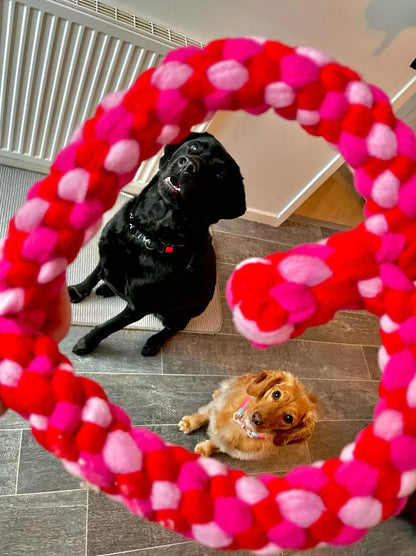 Medium Love Heart Tug Toy - CanineCraftsUK
