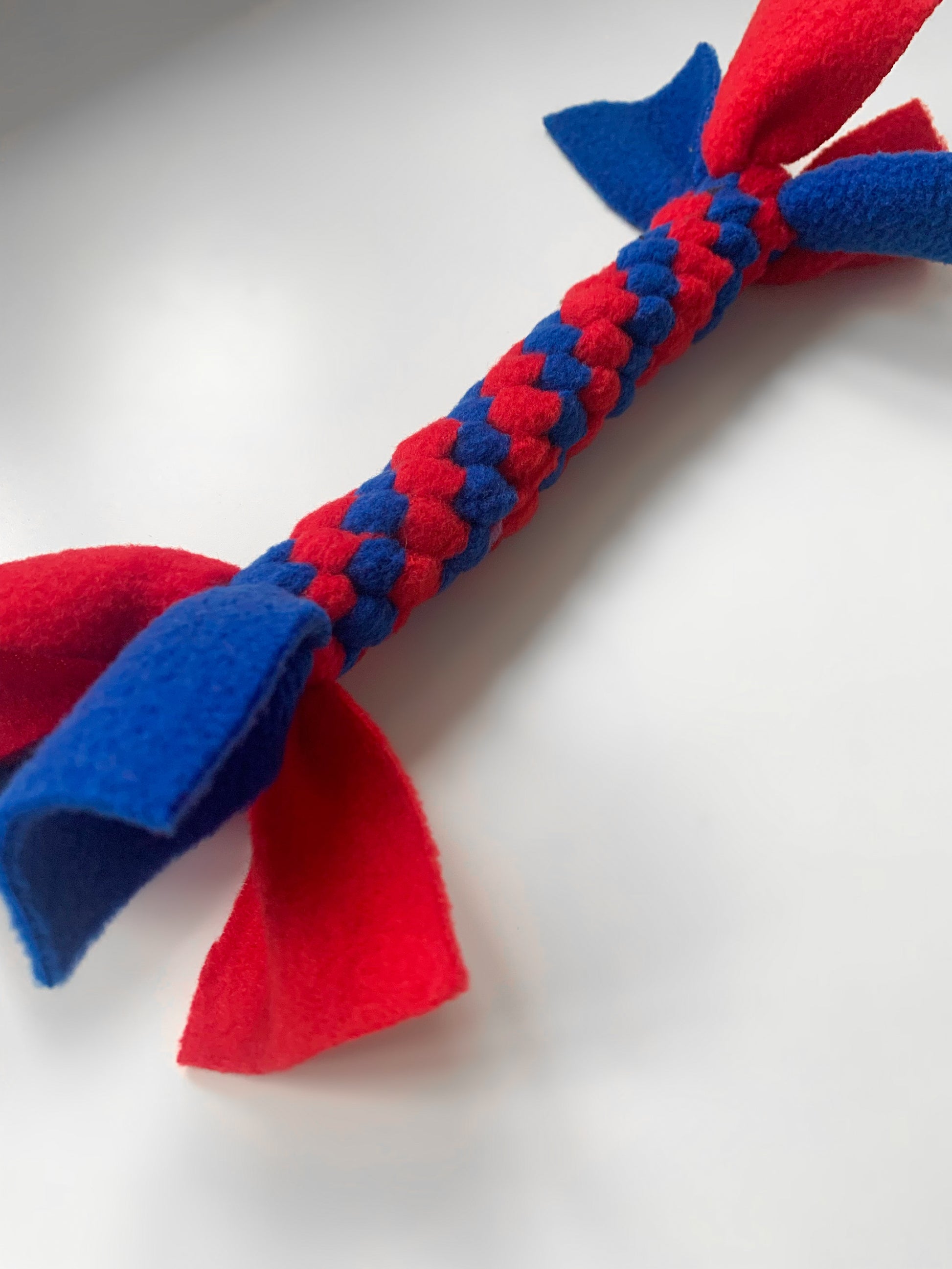 Small Spiral Toy - Red and Blue - CanineCraftsUK