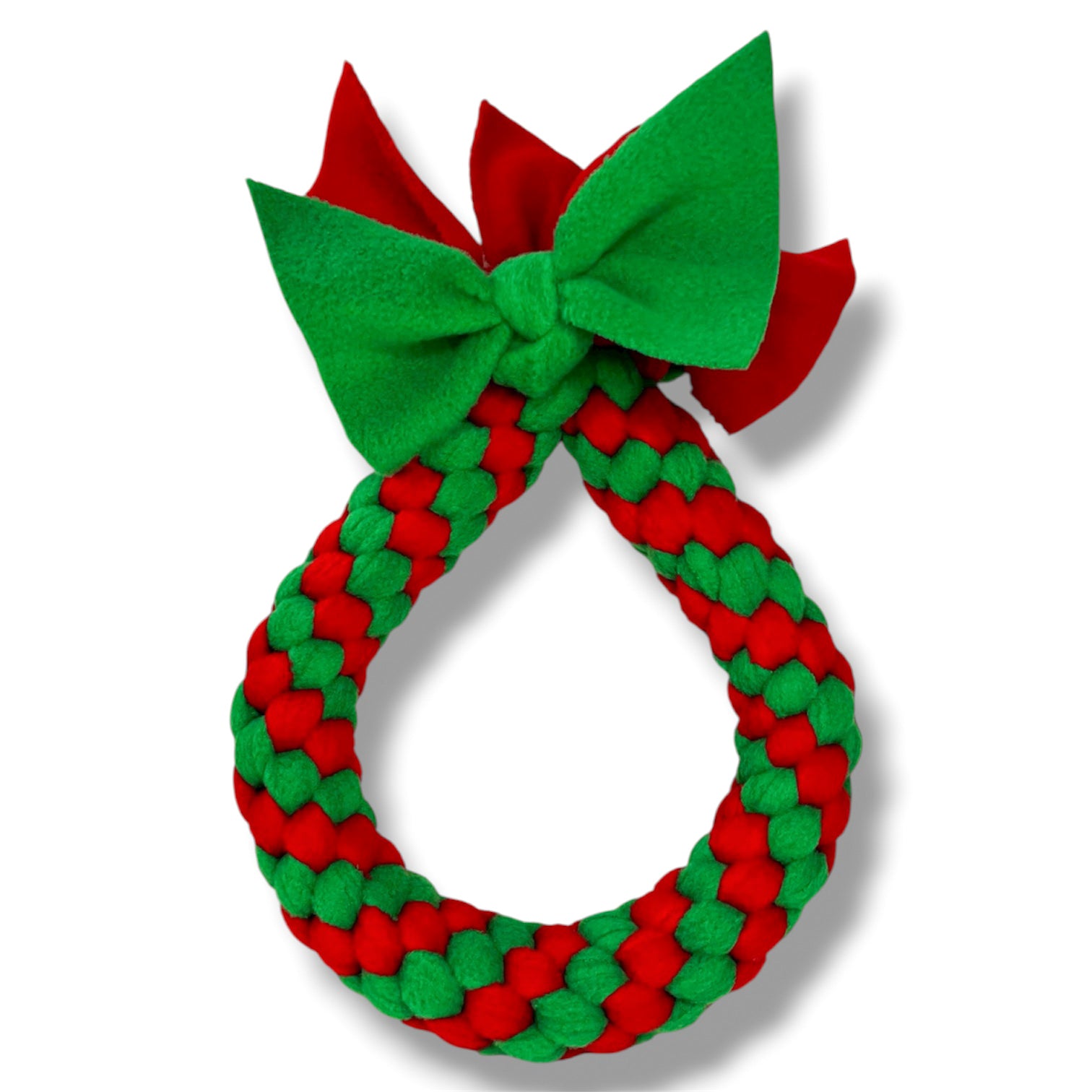 christmas wreath dog toy