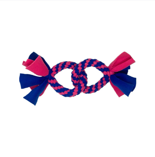Circle dog tug toy for small dogs and puppies