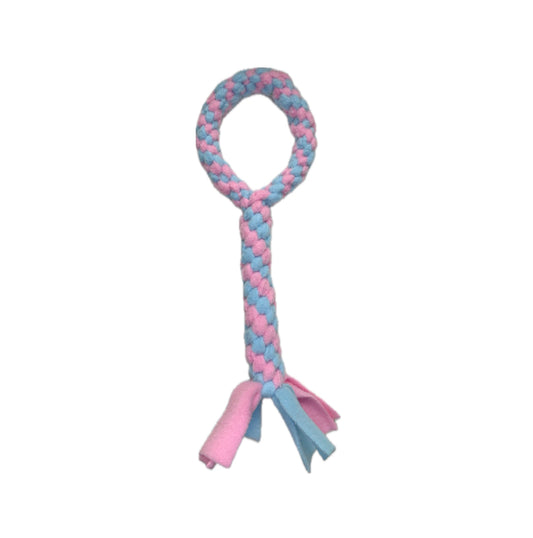 Puppy tug toy with handle