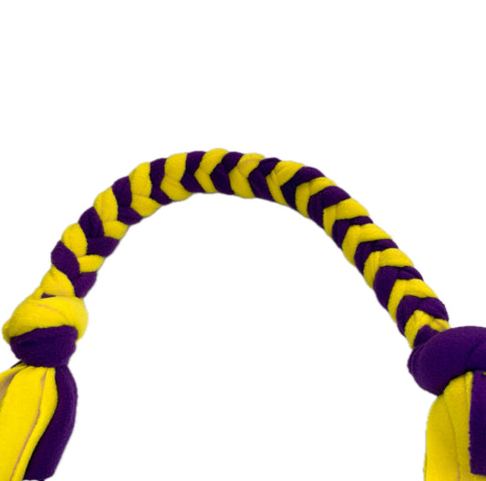 Fleece dog tug toy
